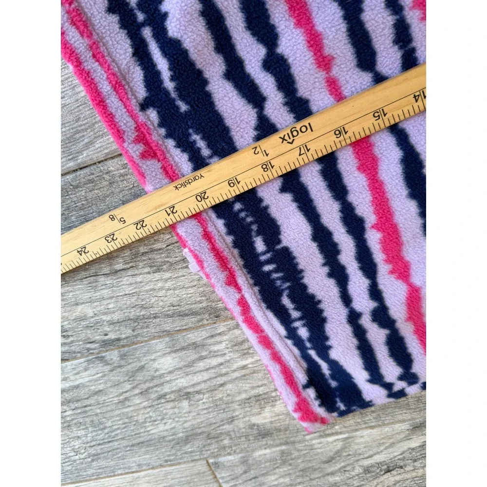 Eddie Bauer Fleece Jacket Girls Medium 10 12 Stripe Full Zip Fleece Outdoor Coat